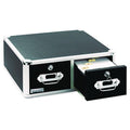 Vaultz Locking Two-Drawer Index Card Box