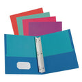 Twisted Twin Smooth Pocket Folder w/Fasteners