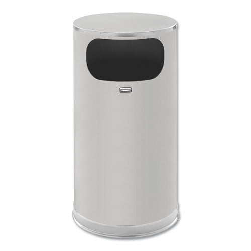 European and Metallic Series Waste Receptacle with Large Side Opening