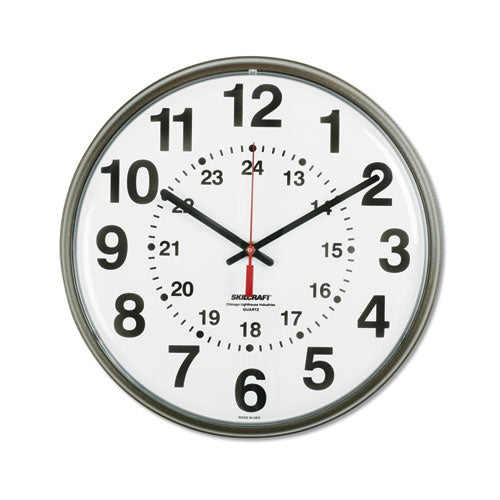 6645014919814 SKILCRAFT Atomic Slimline Wall Clock