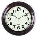 6645014216904 SKILCRAFT Mahogany Wall Clock