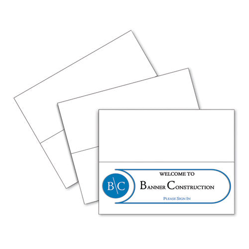 Scored Tent Cards