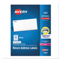 White Address Labels w/ Sure Feed Technology for Laser Printers