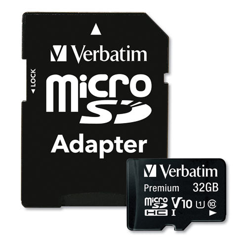 32GB Premium microSDHC Memory Card with Adapter
