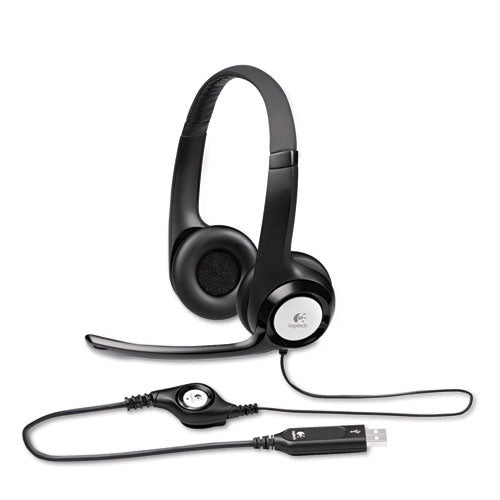 H390 Binaural Over The Head USB Headset with Noise-Canceling Microphone