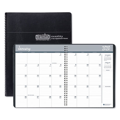 Recycled Two Year Monthly Planner with Expense Logs