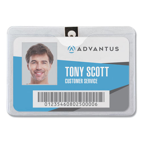 ID Badge Holders with Clip