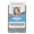 Rigid Two-Badge RFID Blocking Smart Card Holder