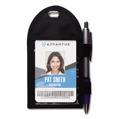 Badge Holder with Pen Loop