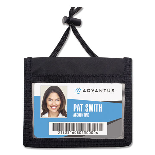 ID Badge Holders with Convention Neck Pouch