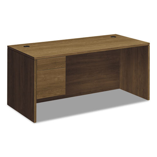 10500 Series "L" Workstation Left Pedestal Desk with 3/4 Height Pedestal