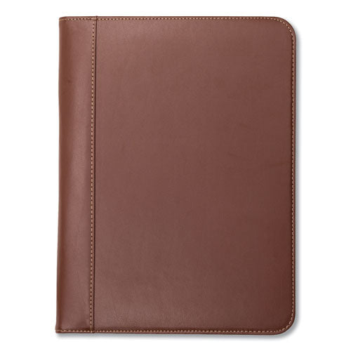 Contrast Stitch Leather Padfolio
