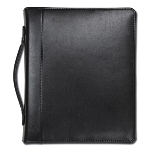 Leather Multi-Ring Zippered Portfolio