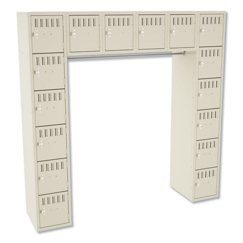 Sixteen Box Compartments and Coat Bar