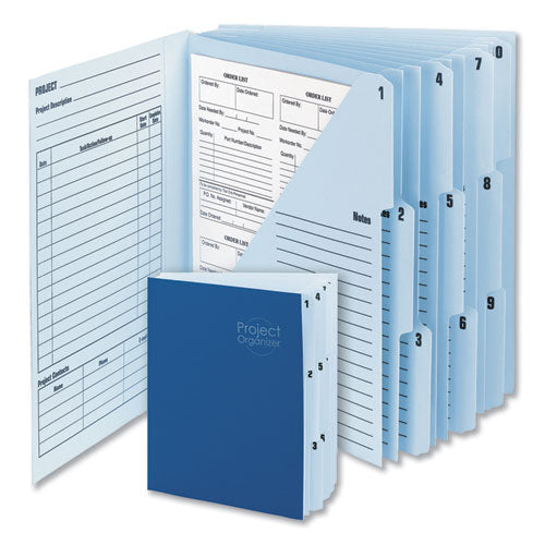 10-Pocket Project Organizer with Indexed Tabs (1-10)