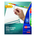 Print and Apply Index Maker Clear Label Dividers