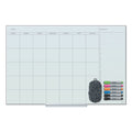 Floating Glass Dry Erase Calendar