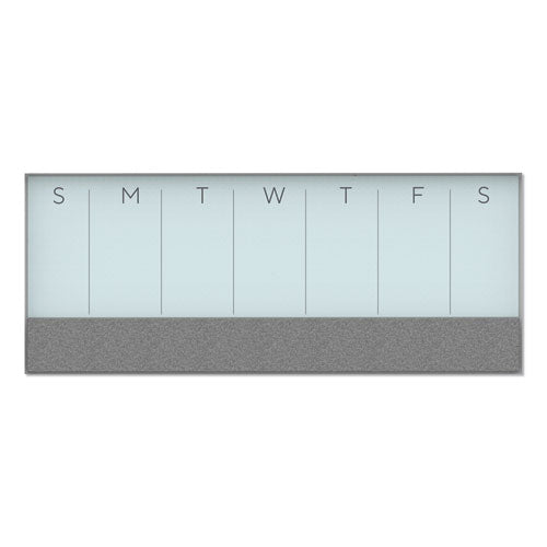 3N1 Magnetic Glass Dry Erase Combo Board