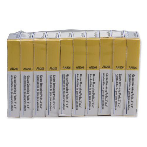 Refill Gauze Pads for Ansi-Compliant First Aid Kits/Cabinets