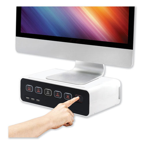Cable Management Power Hub and Stand with USB Charging Ports
