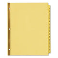 Preprinted Laminated Tab Dividers with Gold Reinforced Binding Edge