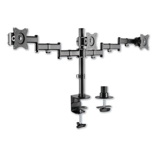 Alera AdaptivErgo Pole-Mount Triple Arm for 27" Monitors