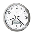 Chronicle Wall Clock with LCD Inset