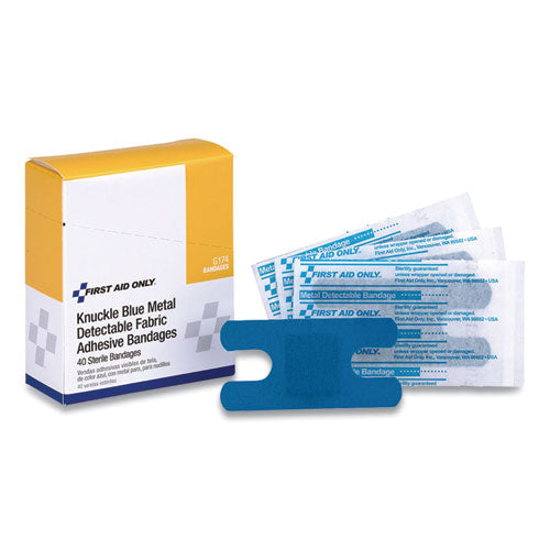 Blue Metal Detectable Fabric Adhesive Bandages