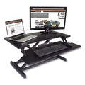 High Rise Height Adjustable Compact Standing Desk with Keyboard Tray
