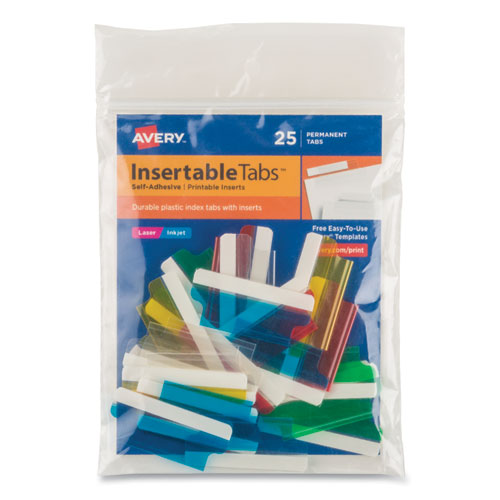 Insertable Index Tabs with Printable Inserts