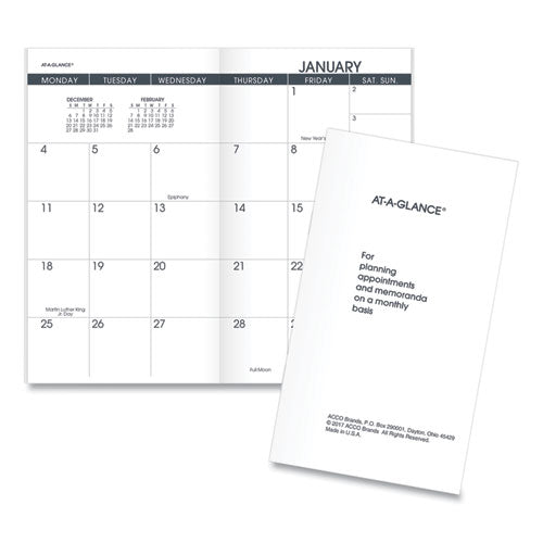 Pocket Size Monthly Planner Refill