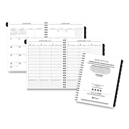 Executive Weekly/Monthly Planner Refill with 15-Minute Appointments