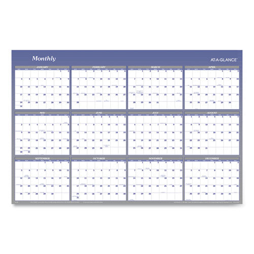 Vertical/Horizontal Erasable Quarterly/Monthly Wall Planner