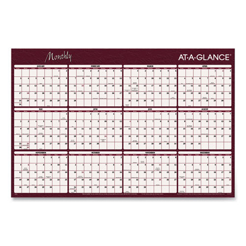 Reversible Horizontal Erasable Wall Planner
