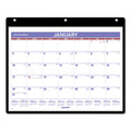 Monthly Desk/Wall Calendar with Plastic Backboard and Bonus Pages
