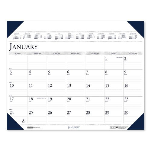 Executive Monthly Desk Pad Calendar