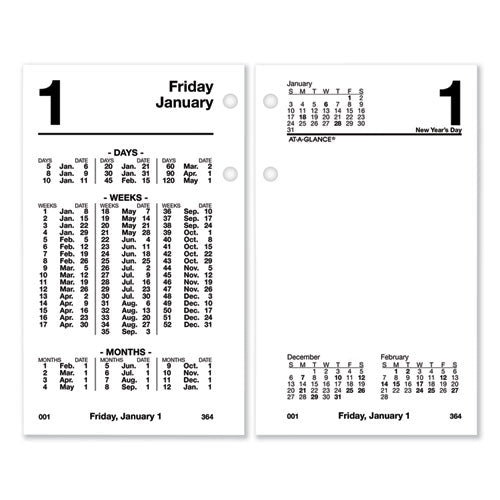 Financial Desk Calendar Refill