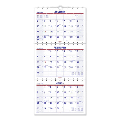 Move-A-Page Three-Month Wall Calendar