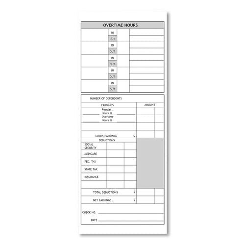 Time Clock Cards for Pyramid Technologies 1000/2000