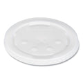 Polystyrene Plastic Flat Straw-Slot Cold Cup Lids