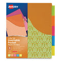 Big Tab Insertable One-Pocket Plastic Dividers