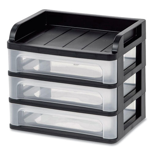 Medium Three-Drawer Desktop Storage