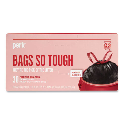 Drawstring Heavy-Duty Trash Bags