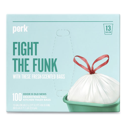 Scented Drawstring Tall Kitchen Trash Bags