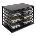 Front-Load Enclosed Wire Mesh Horizontal Document Organizer