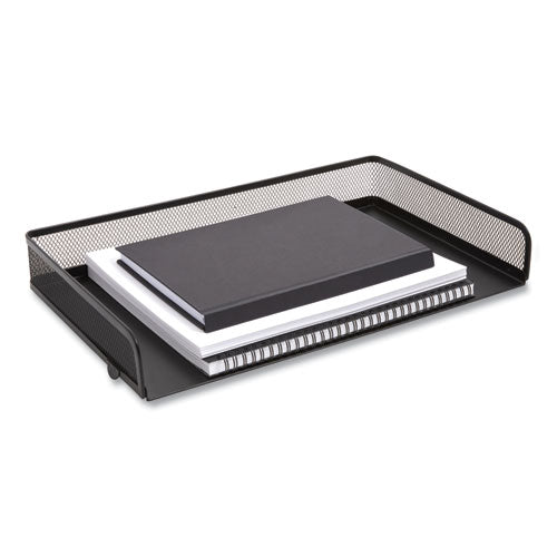 Side-Load Stackable Wire Mesh Document Tray