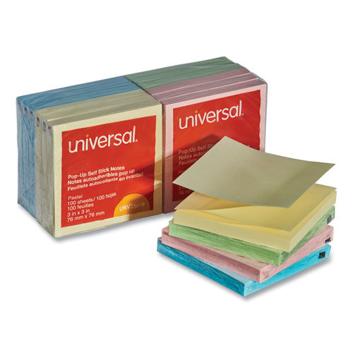 Fan-Folded Self-Stick Pop-Up Note Pads