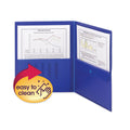 Poly Two-Pocket Folder with Security Pocket