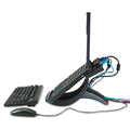 Vertical Notebook Computer Riser with Cable Management