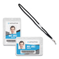 Antimicrobial ID Security Badge Lanyard Combo